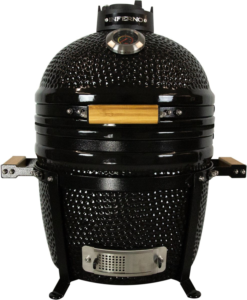 Barbecue kamado compact Inferno - surface de grill 34cm 13inch - noir