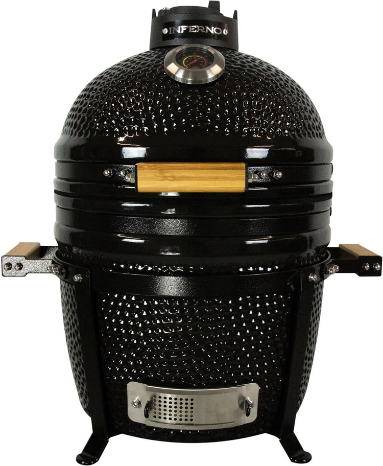 Barbecue kamado compact Inferno - surface de grill 34cm 13inch - noir