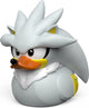 Tubbz numskull - canard en caoutchouc - sonic le hérisson - argent le hérisson (première édition) - 9 cm