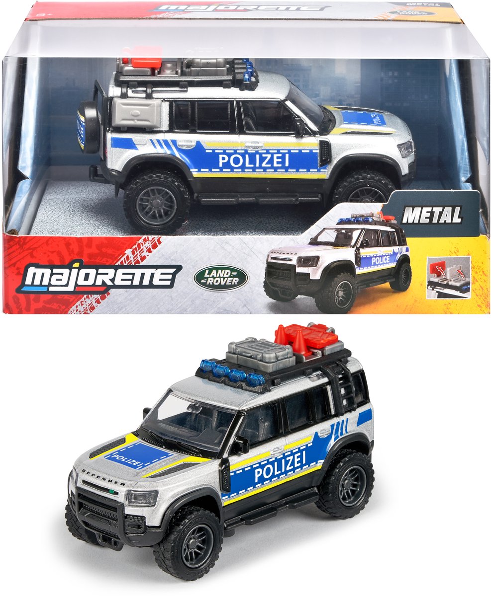 Majorette Land Rover Defender 90 Police 0 6