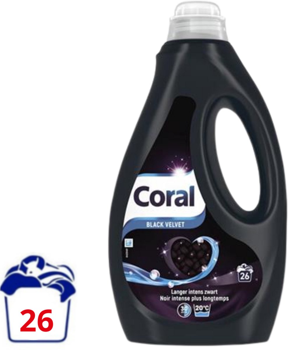 Lessive liquide corail velours noir - 1,17 l (26 lavages)