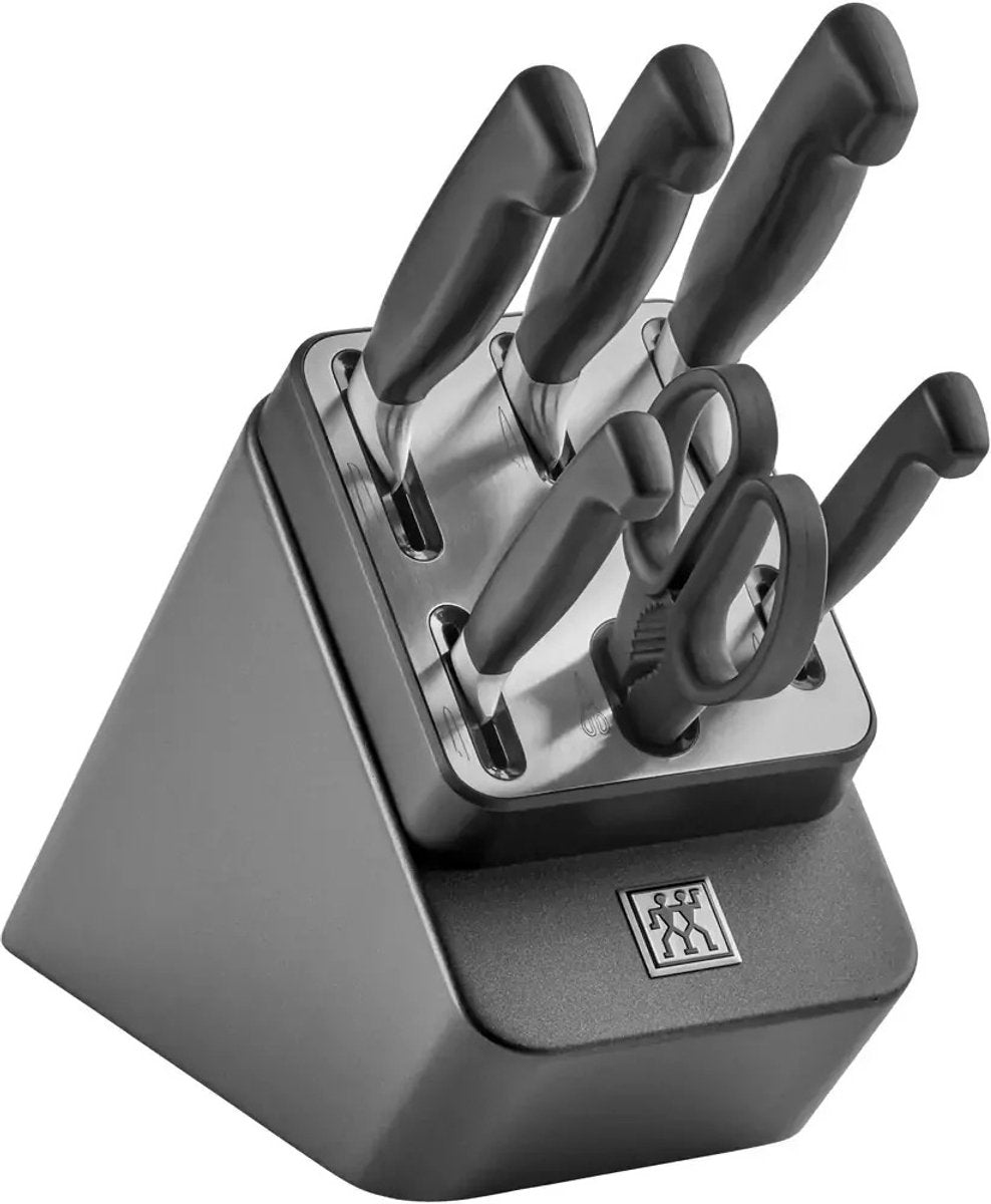 Bloc à couteaux auto-affûtant quatre étoiles Zwilling 2.0 7 pièces