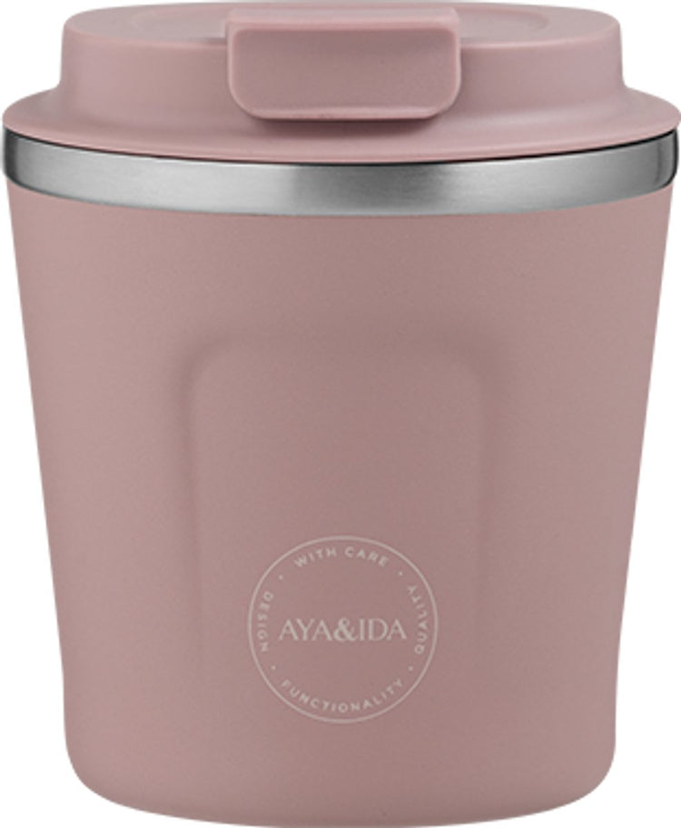 Aya ida aya ida - cup2go - tasse à café - café à emporter - tasse de voyage - à emporter avec vous - 240ml - rose poussiéreuse nouveau