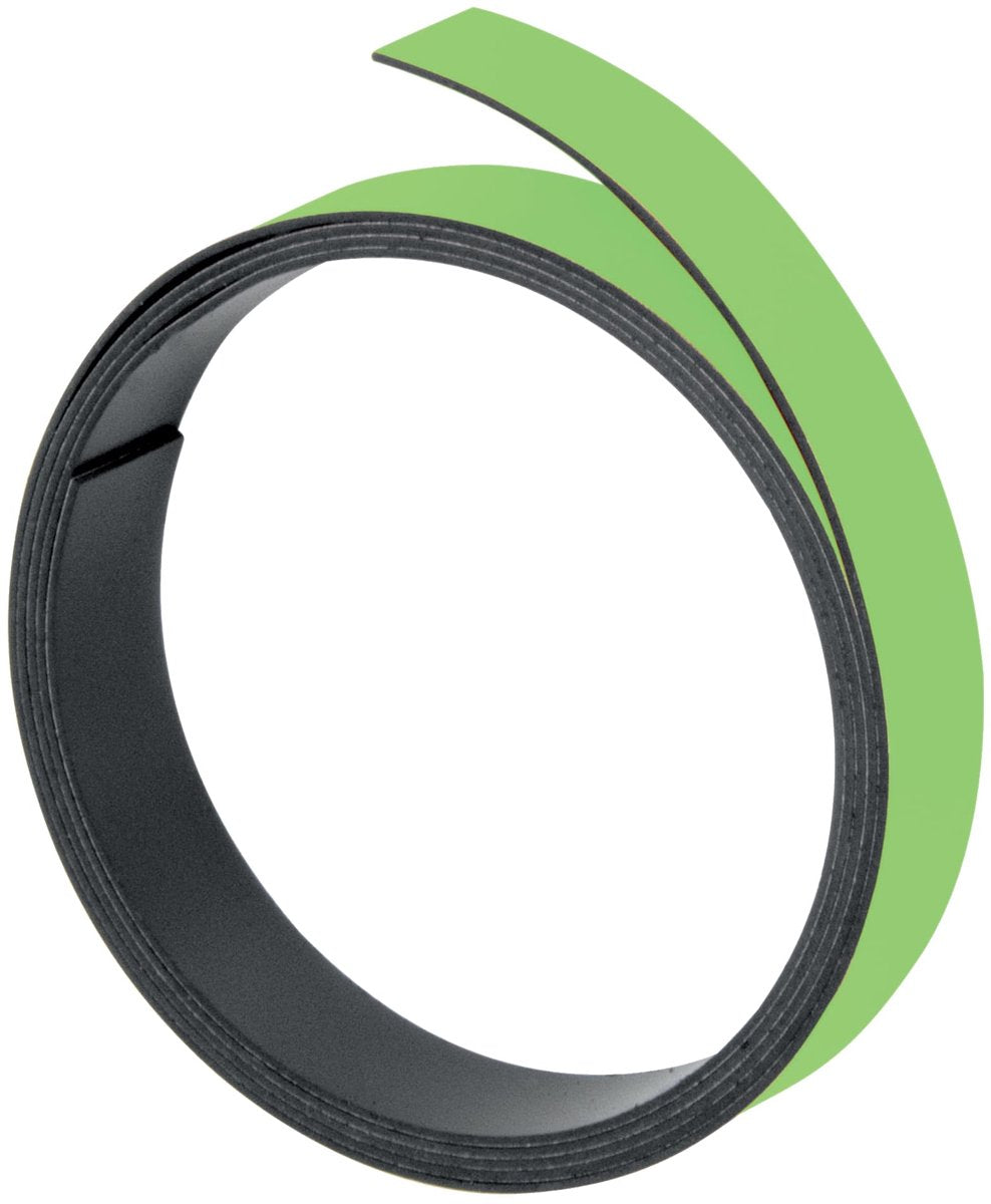 Bande magnétique Franken, 100 cm x 5 mm, inscriptible, découpable, vert clair, m801 19