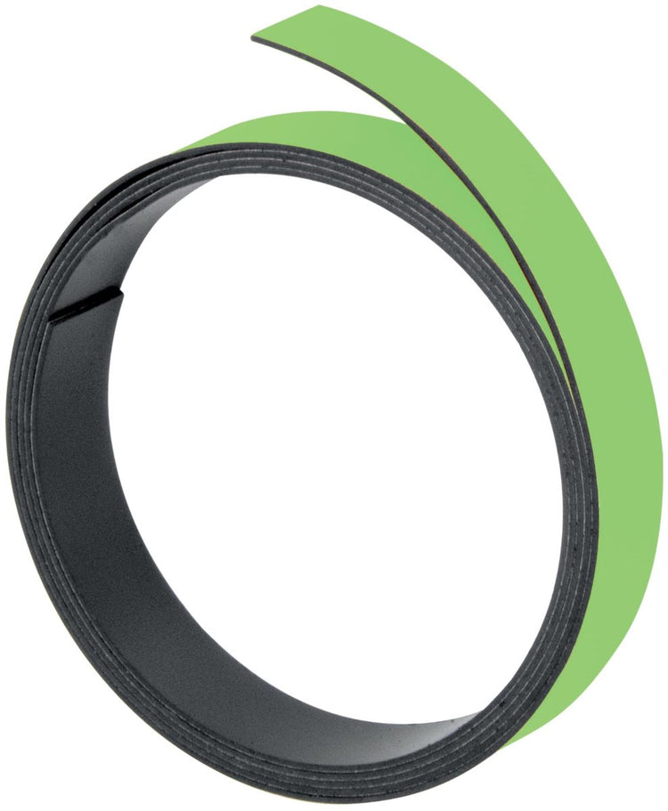 Bande magnétique Franken, 100 cm x 5 mm, inscriptible, découpable, vert clair, m801 19
