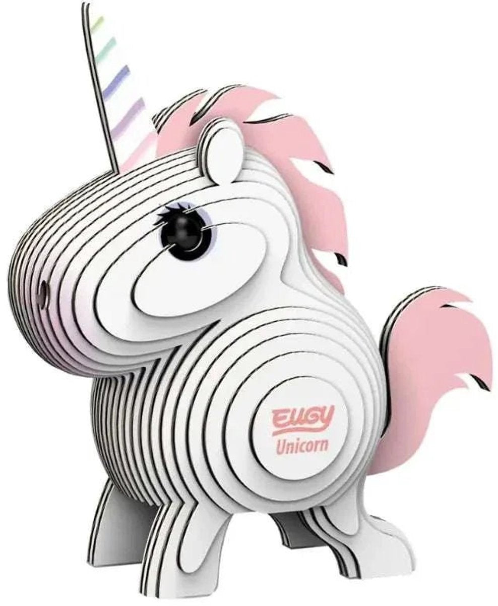 Eugy Puzzle 3D - Licorne - Figurines fantastiques - Durable - Collectionnez-les tous - 6 ans