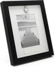 Zilverstad - cadre photo mémoire avec cendrier 10x15 cm noir