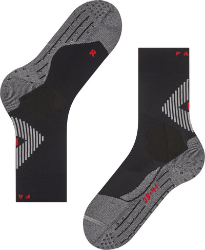 Falke 4grip stabilisant anti-ampoules, chaussettes de sport en fil fonctionnel anti-transpiration unisexe noir - taille 39-41