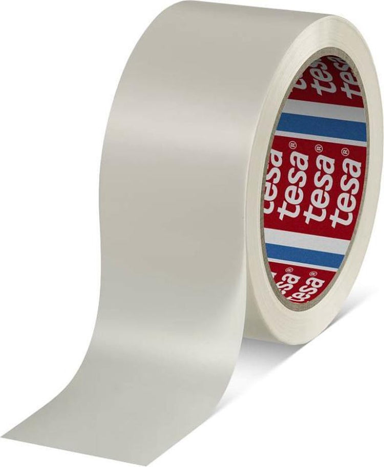 Ruban adhésif Tesa PVC - blanc - 66m x 50mm - ruban d'emballage