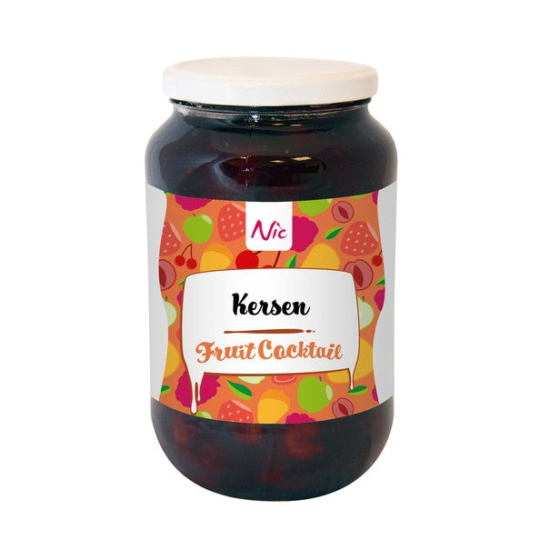 Cerises Nic en pot de sirop épais (1 litre)