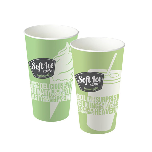Coin de glace molle coin de glace molle shake gobelet à glace 500 cc