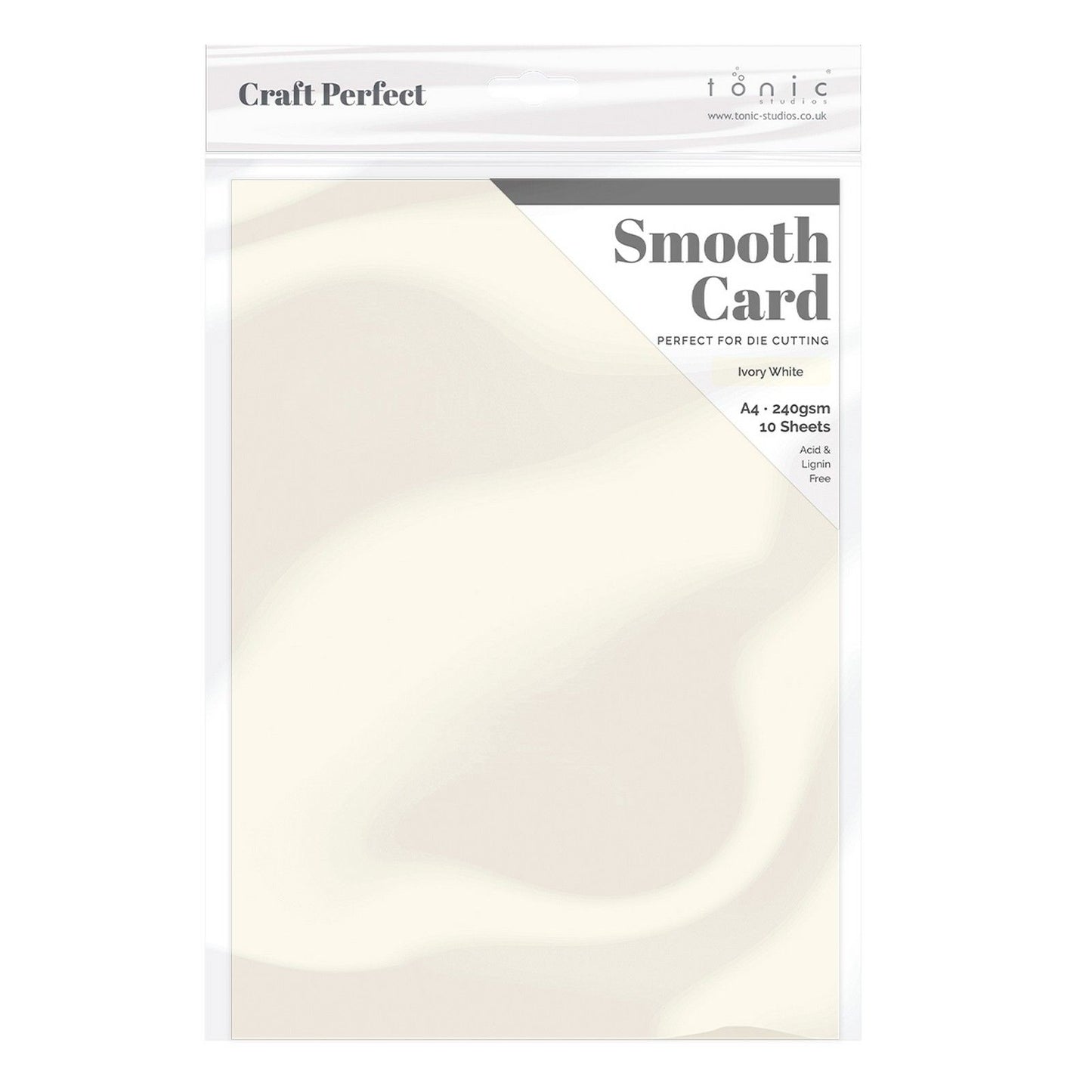 Craft perfect par Tonic Studios Craft Perfect • carte lisse a4 240g blanc ivoire 5pcs
