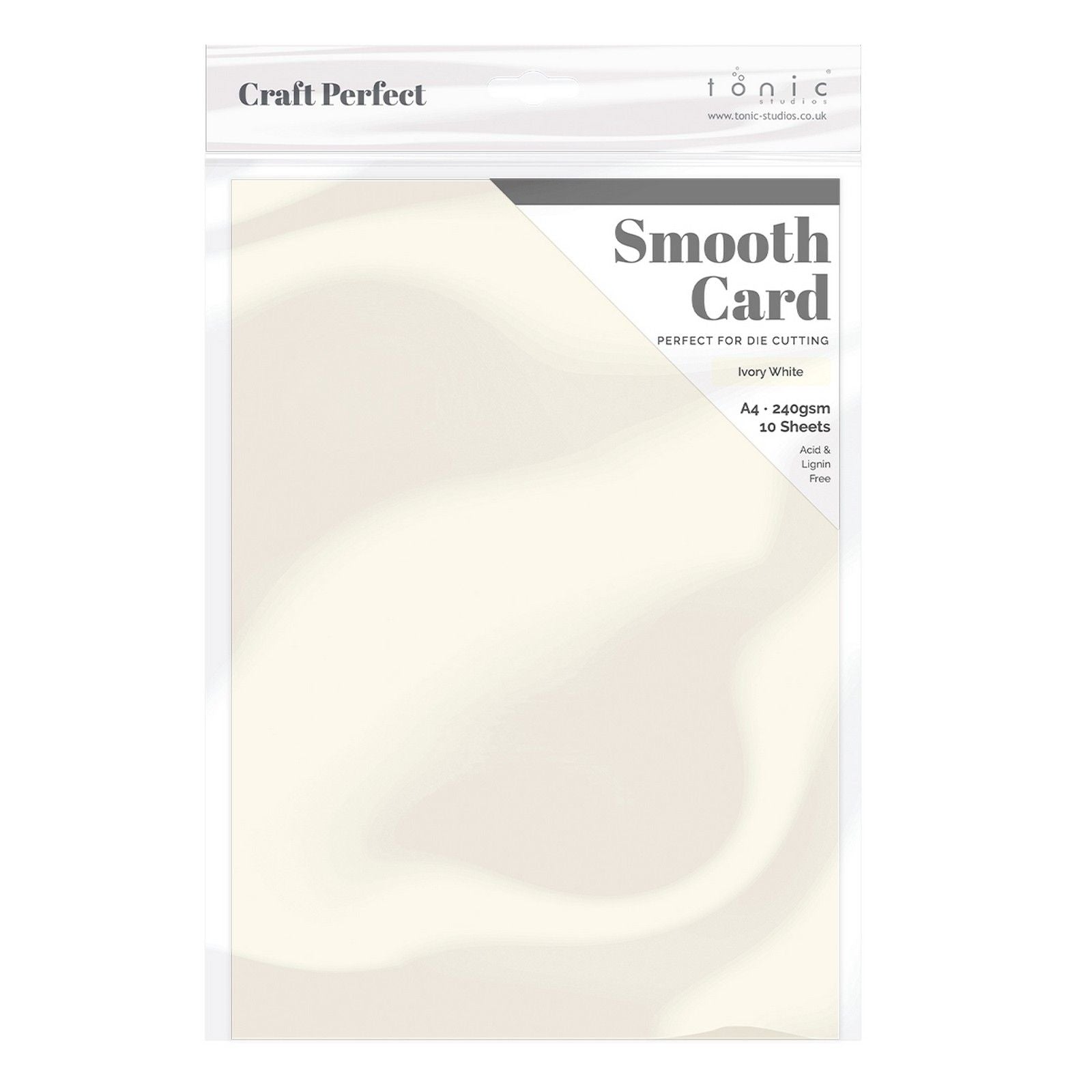 Craft perfect par Tonic Studios Craft Perfect • carte lisse a4 240g blanc ivoire 5pcs