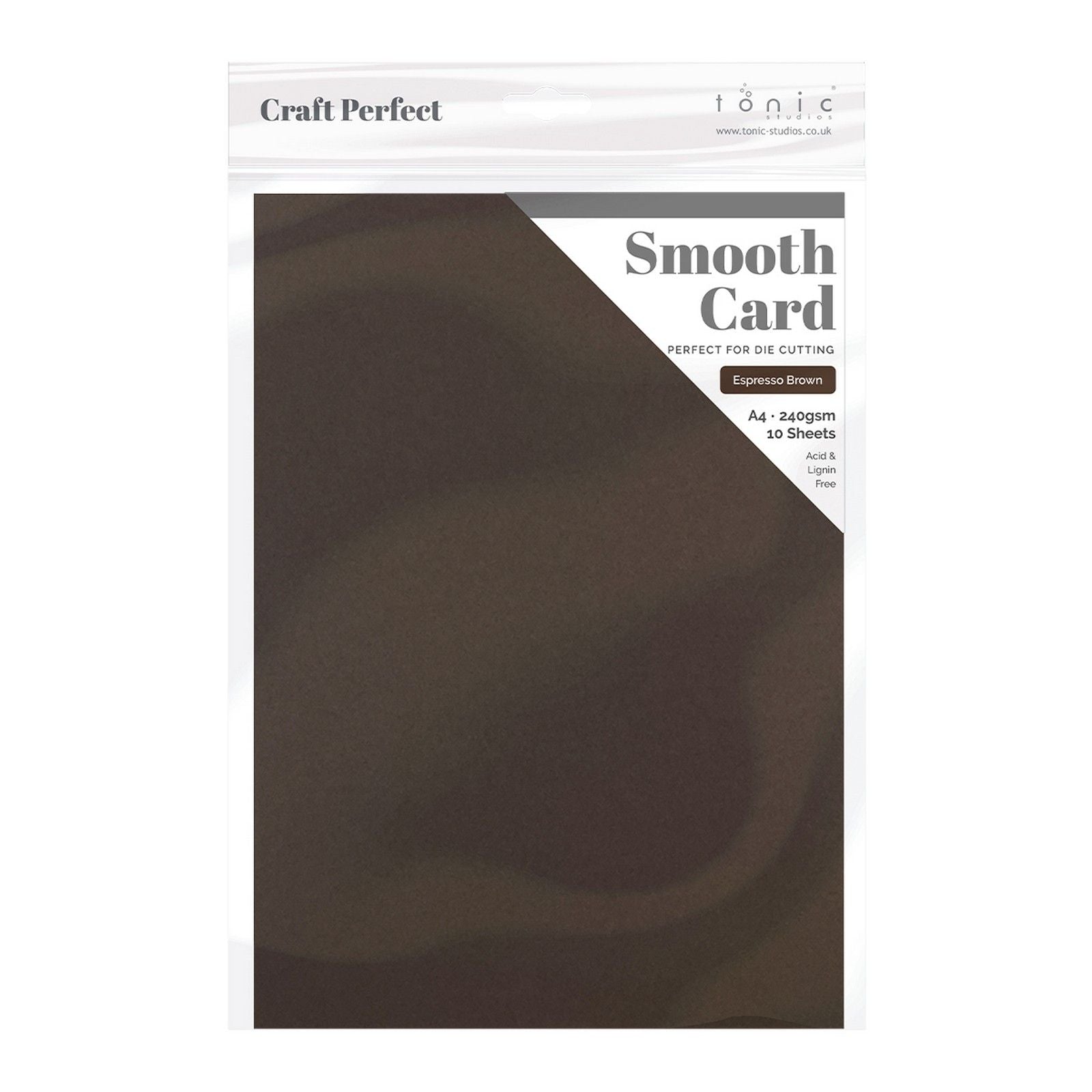 Craft perfect par Tonic Studios Craft Perfect • carte lisse a4 240g marron expresso 5pcs