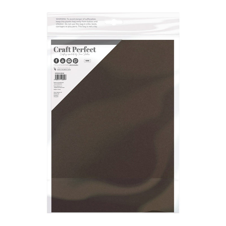 Craft perfect par Tonic Studios Craft Perfect • carte lisse a4 240g marron expresso 5pcs