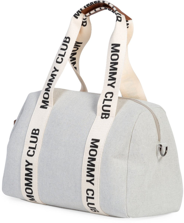 Childhome mommy club sac de crèche - sac à langer - toile - écru - 38 x 21 x 27 cm - 22l