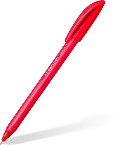 Staedtler ball 4320 - stylo à bille triangulaire - rouge - fin - boîte de 10 pièces