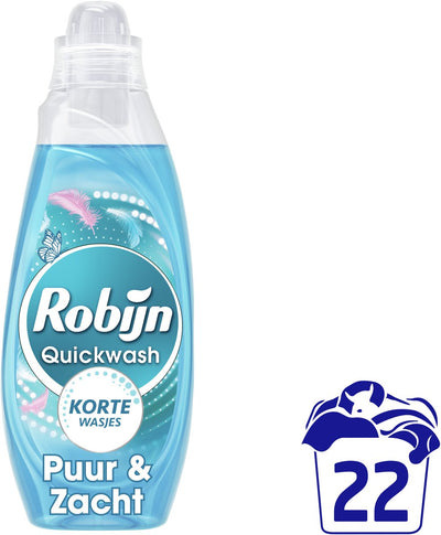 Robijn - détergent liquide quickwash - pure soft - 22 lavages