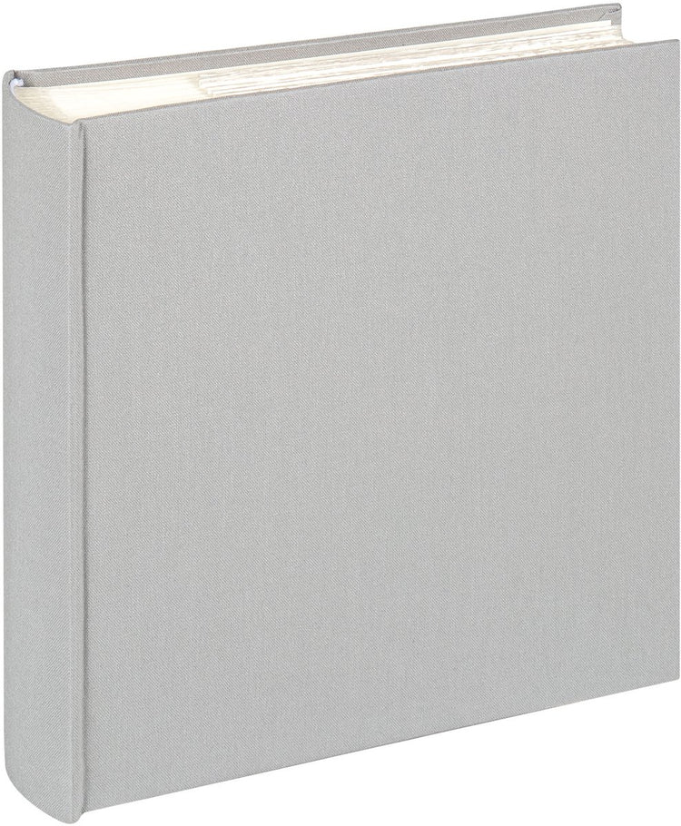 Walther me-510-d chiffon - album mémo - format 23 x 22 cm - 200 photos 10 x 15 cm - gris