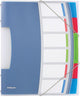 Esselte 624029 dossier de tri bleu | chlorure de polyvinyle (PVC) multicolore a4