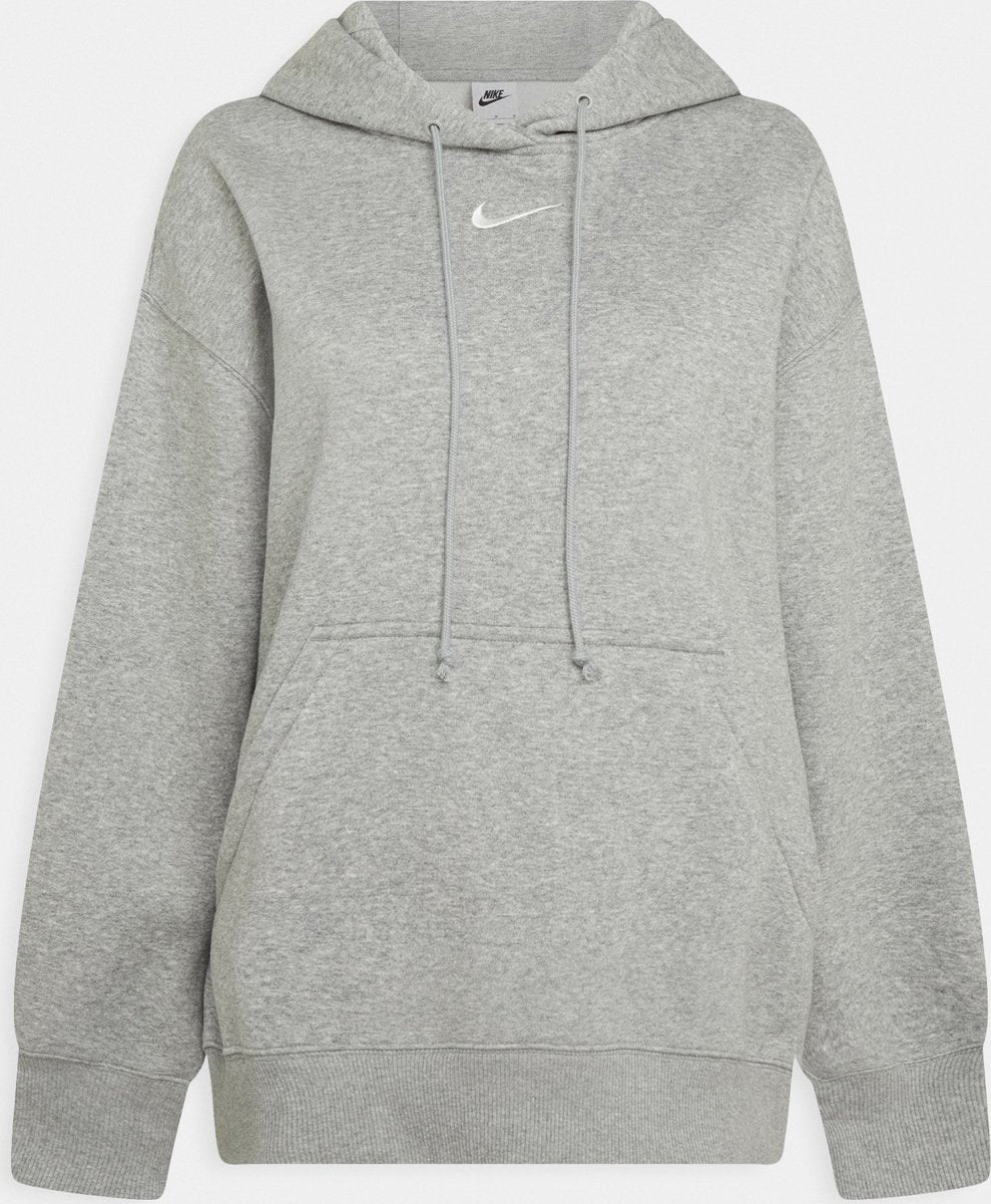 Nike w nsw phnx flc os po sweat à capuche sport femme - gris - taille xs