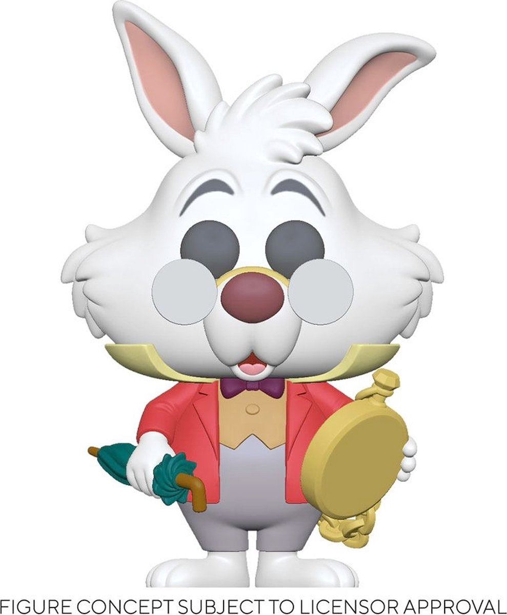 Disney funko Alice au pays des merveilles - pop ! figurine de collection lapin blanc avec montre 9 cm - multicolore