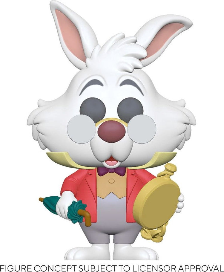 Disney funko Alice au pays des merveilles - pop ! figurine de collection lapin blanc avec montre 9 cm - multicolore