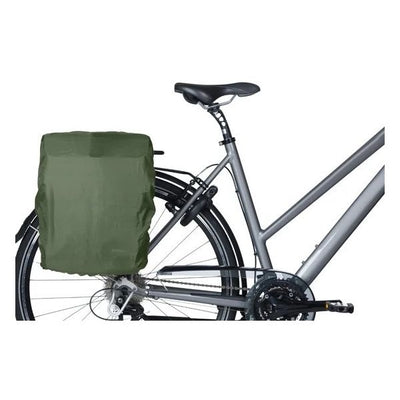 Sac à bicycle de basilic Déplacement des crochets Mik Brown avec casque bak | 15L