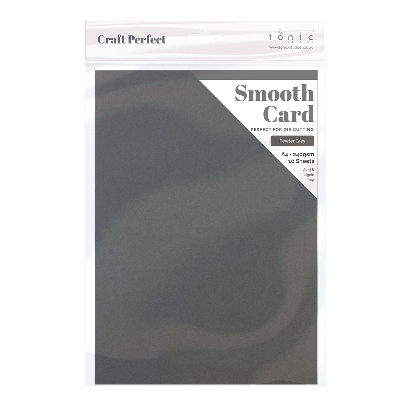 Craft perfect par Tonic Studios Craft Perfect • carte lisse a4 240g gris étain 5pcs