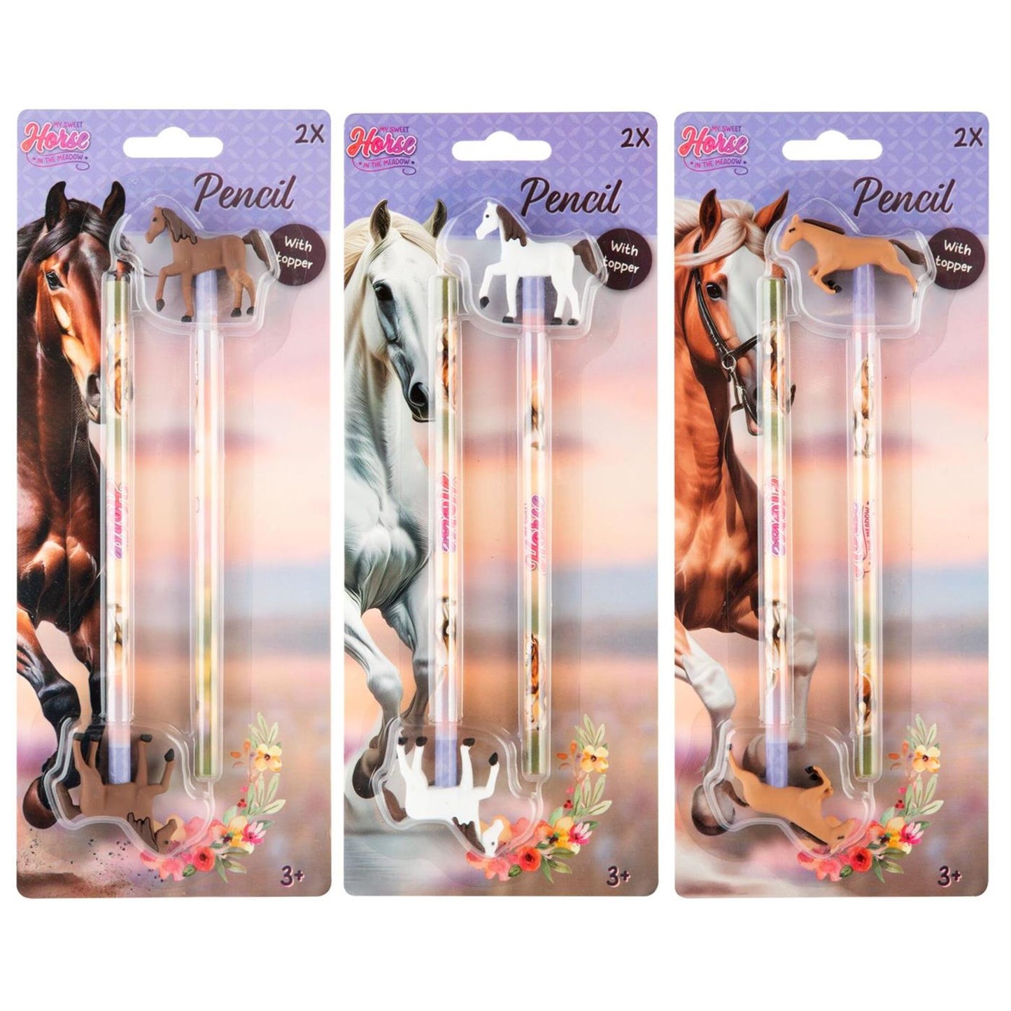 Crayons cheval Moxy 2 pièces avec topper 3 cul