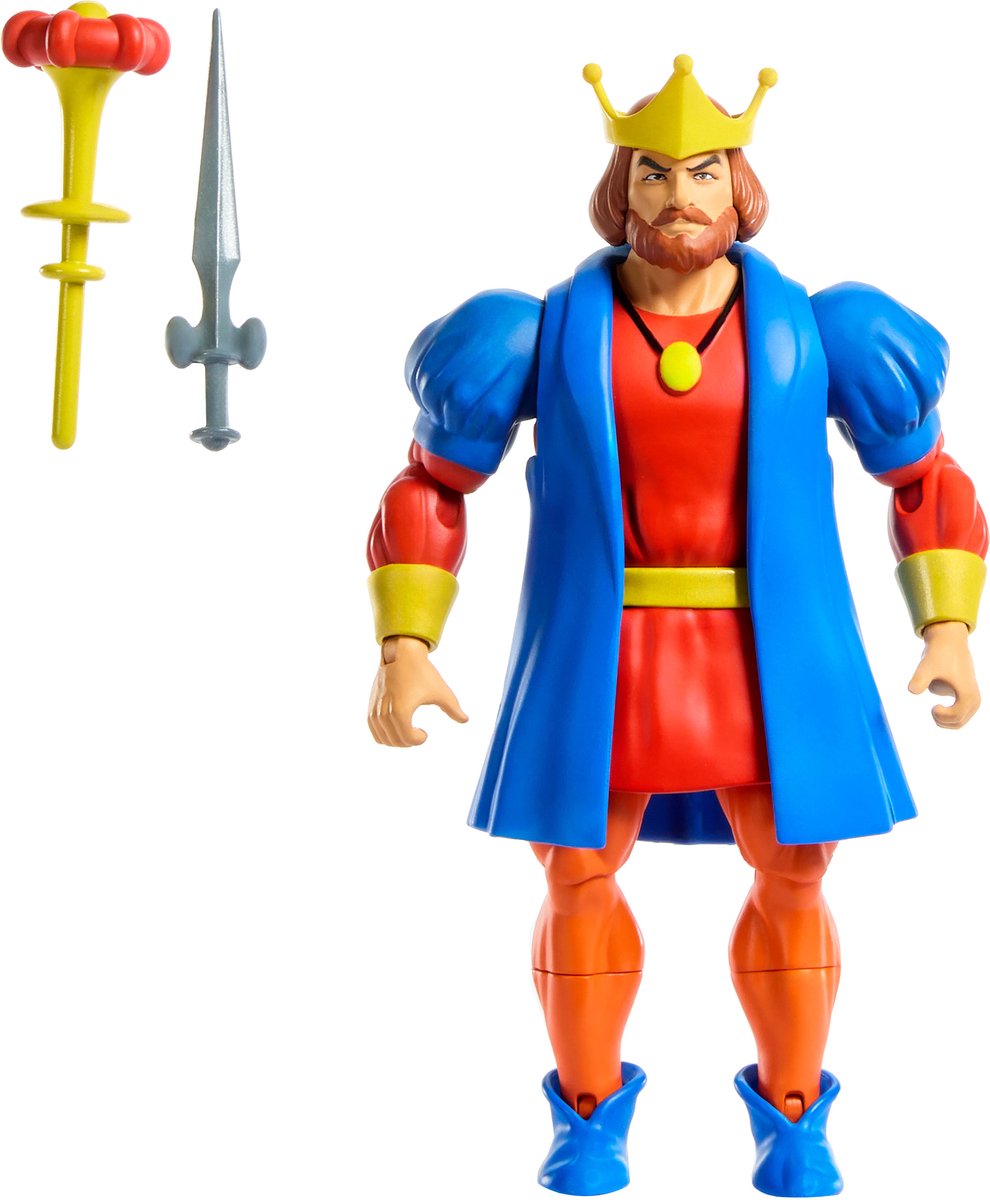 Collection de dessins animés figurines Mattel Masters of the Universe Origins : figurine King Randor 14 cm