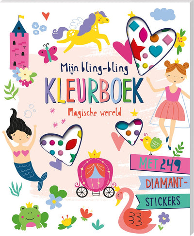 Livres d'images livre de coloriage bling-bling monde magique