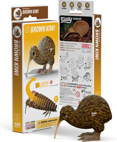 Puzzle 3D Eugy - kiwi - oiseaux - durable - collectionnez-les tous - 6 ans