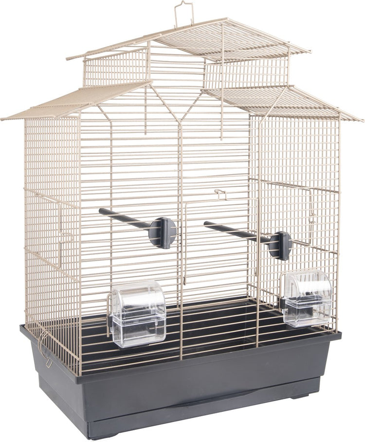 Cage à perruches Flamingo numfor 1 51x30x60 cm taupe métallisé