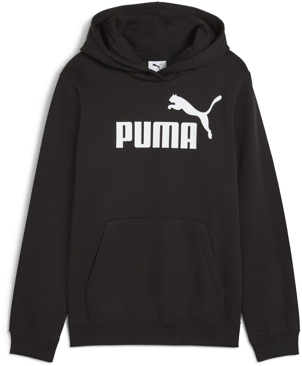 Puma ess non. 1 logo sweat à capuche fl g pull filles - noir