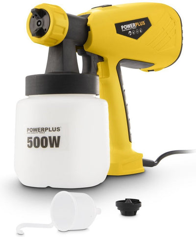 Powerplus electric paint gun powx354 - 500 w paint spray gun of 800 ml - for primer, paint, varnish, oil and stain