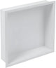 Niche encastrable pour boîte de réception Plieger - avec bride - acier inoxydable - 30x30x7,5cm - blanc