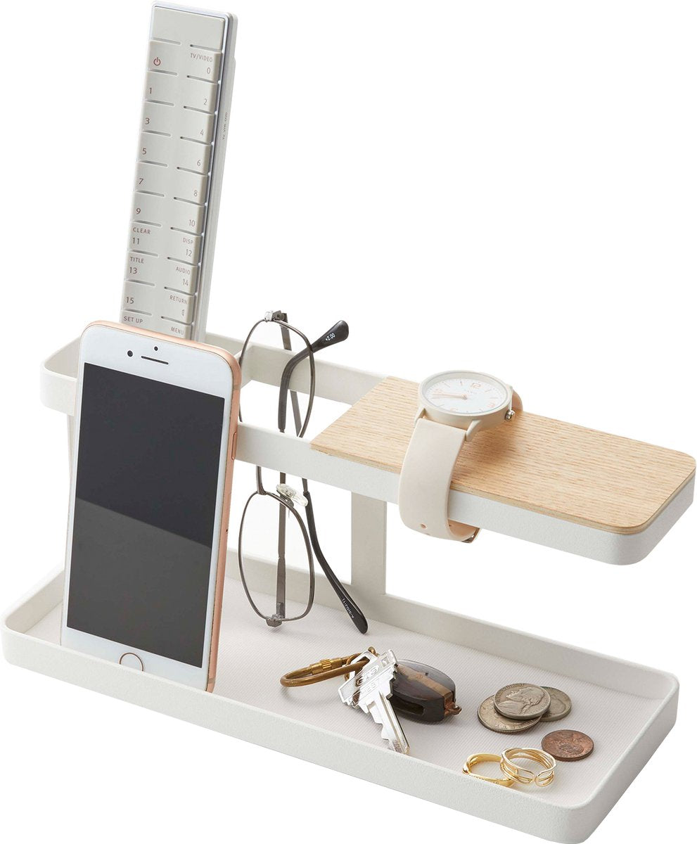 Organisateur de bureau Yamazaki - tour - blanc