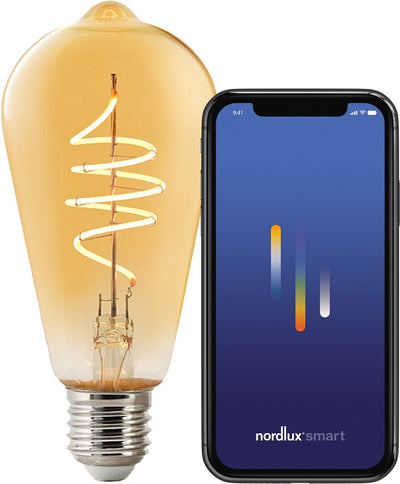 Nordlux LED ST64 E27 4,7-60W 2200K Edison Filament Or Smart Dimmable - 2770260