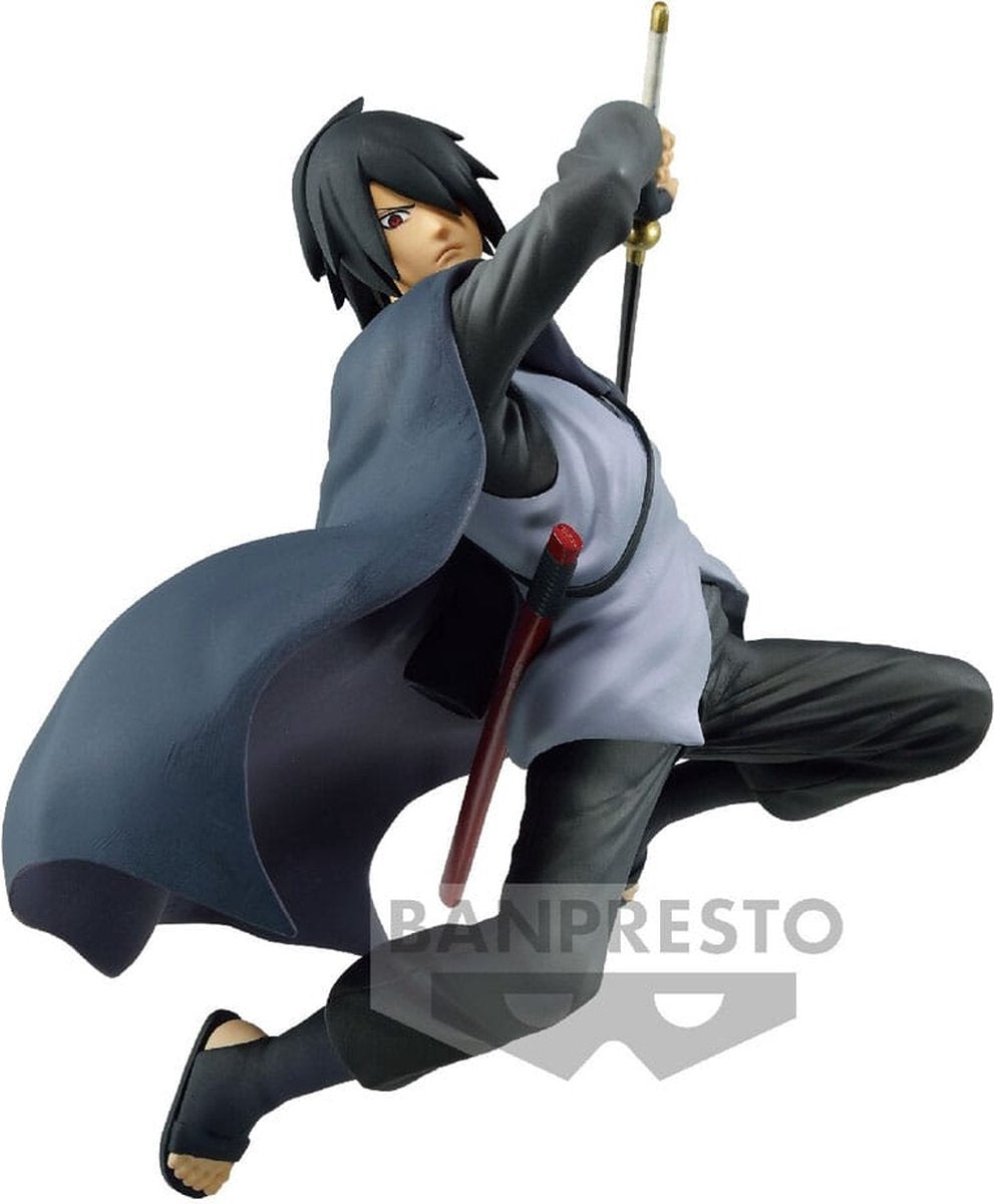 Banpresto boruto : naruto prochaines générations vibrations étoiles statue pvc sasuke uchiha statue 13 cm