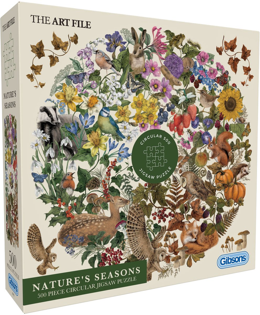 Gibsons - les saisons de la nature - le fichier d'art - 500xl pièces - 49×49cm - puzzle pour adultes
