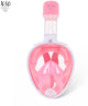 Masque de plongée X10 - lunettes de plongée - tuba - ensemble de tuba - masque complet - enfants - rose - xs