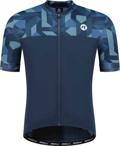 Rogelli chemise de cyclisme graphique essentiel - manches courtes - homme - bleu - taille s