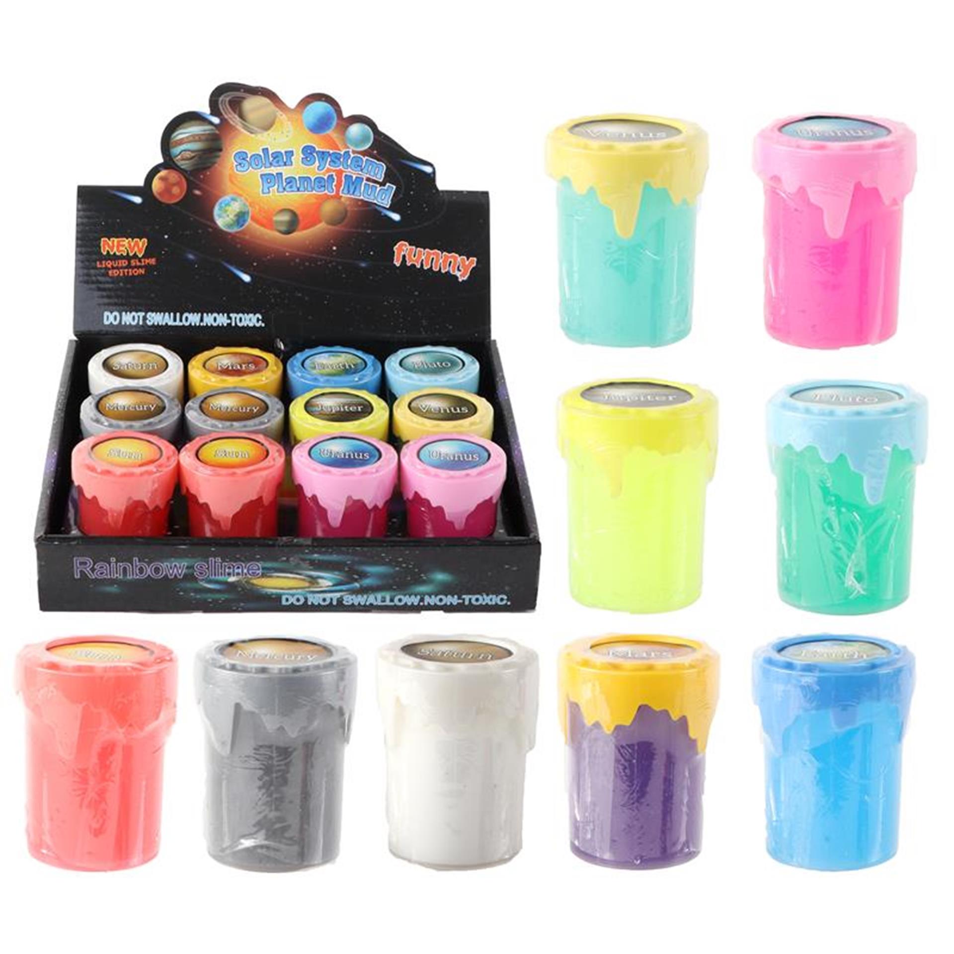 Système solaire slime mastic planète 70 grammes