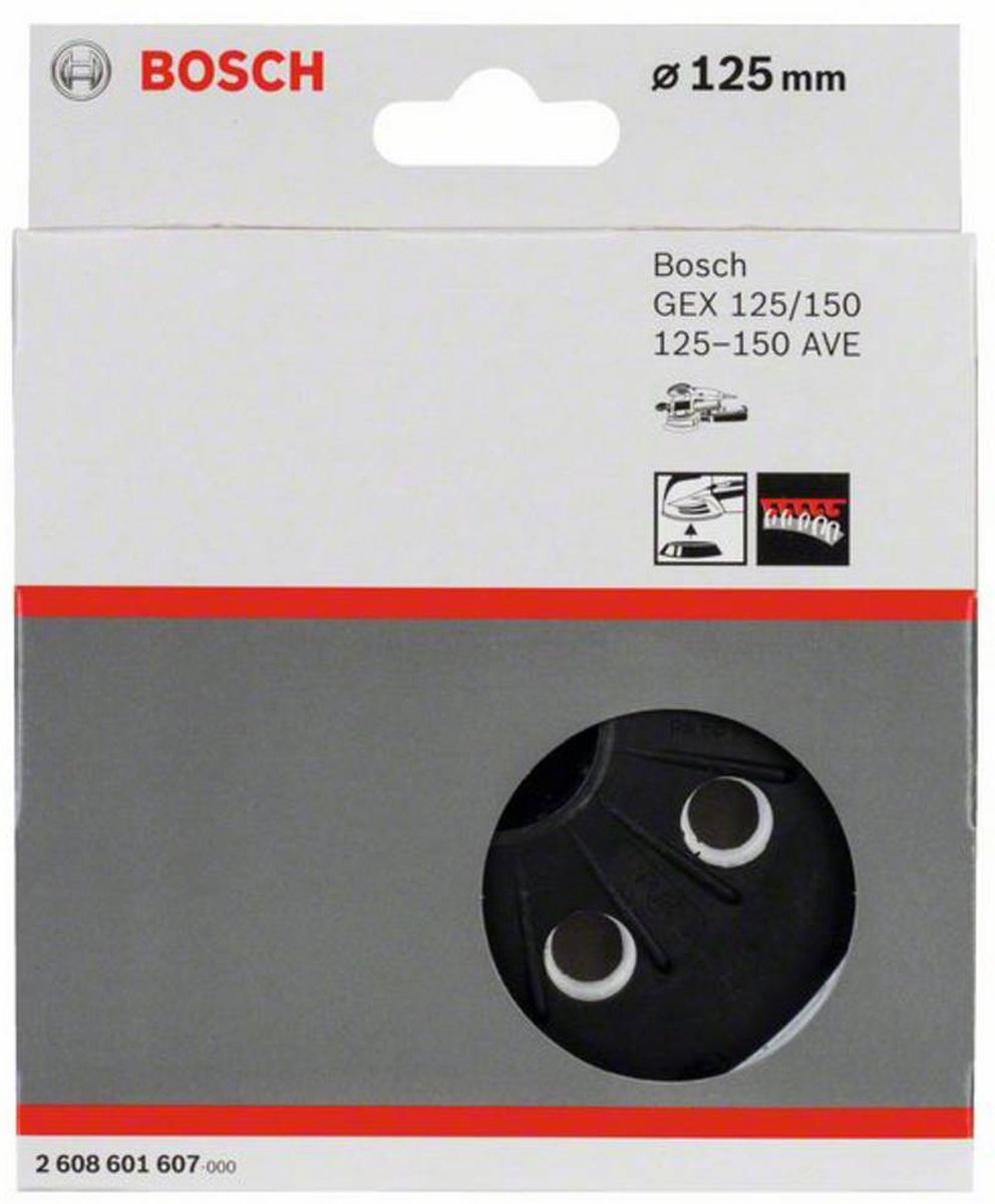 Accessoires Bosch gex 125-150 patin de ponçage moyennement dur 125 mm numéro d'article | 2608601607 - 2608601607