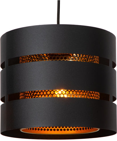 Lucide rosas - lampe suspendue - 3xe27 - noir