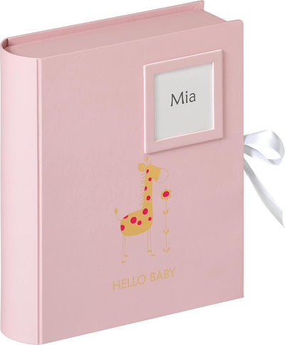 Walther design - bébé animal - boîte de rangement bébé - 24,5 x 27 x 7 cm - rose