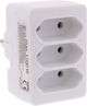 Prise de distribution Q-link - 3 voies - domino - euro - blanc