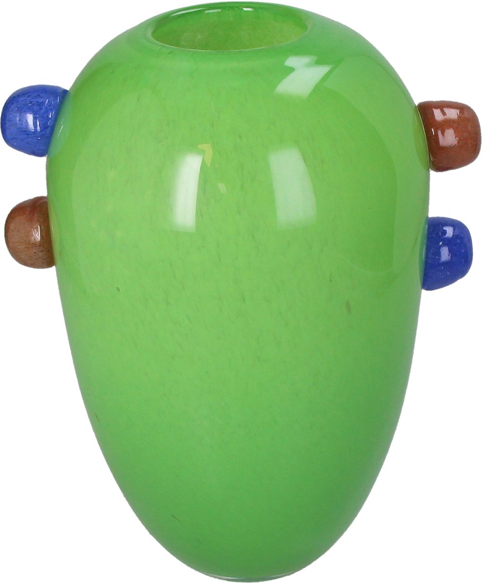 Vase collection HD verre vert 22,5x17x27,5cm