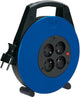 Enrouleur de câble Brennerstuhl vario line - 4 voies - noir bleu - 5m